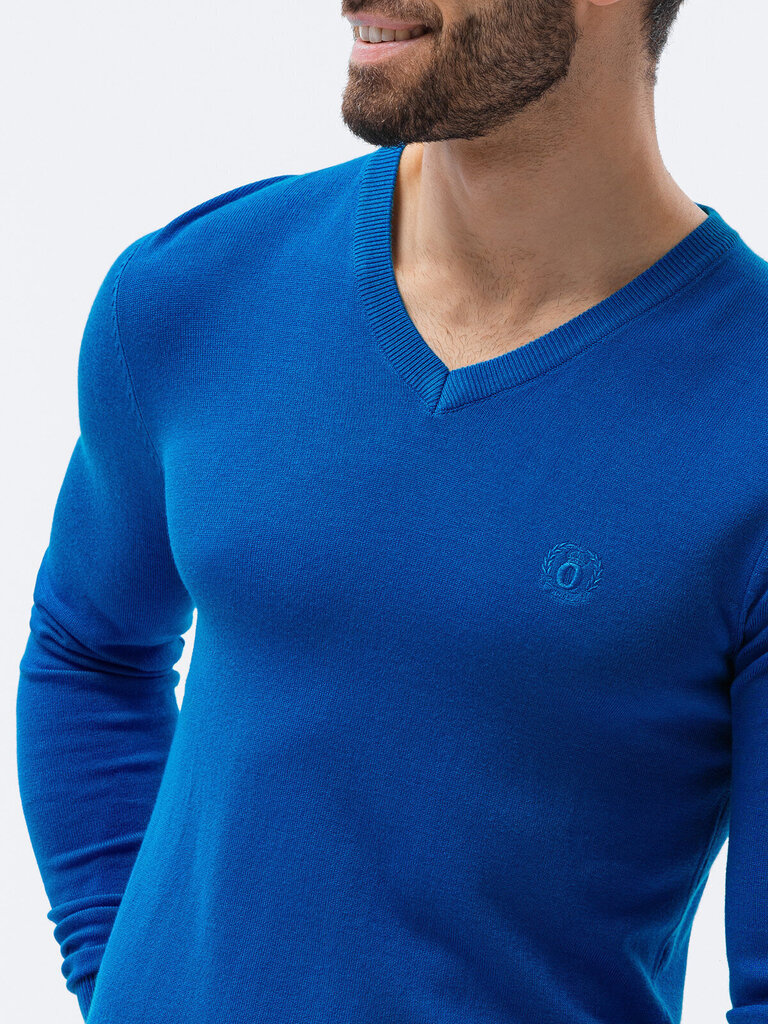 Vīriešu džemperis Ombre E191 zils cena un informācija | Vīriešu džemperi | 220.lv