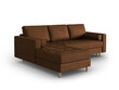 Stūra dīvāns Micadoni Home Gobi 69, brūnas krāsas cena un informācija | Stūra dīvāni | 220.lv