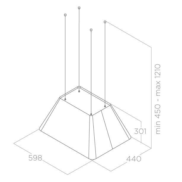 Elica IKONA Light WH/F/60 цена и информация | Tvaika nosūcēji | 220.lv