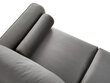 Stūra dīvāns Micadoni Home Leona 4S, pelēks/melns cena un informācija | Stūra dīvāni | 220.lv