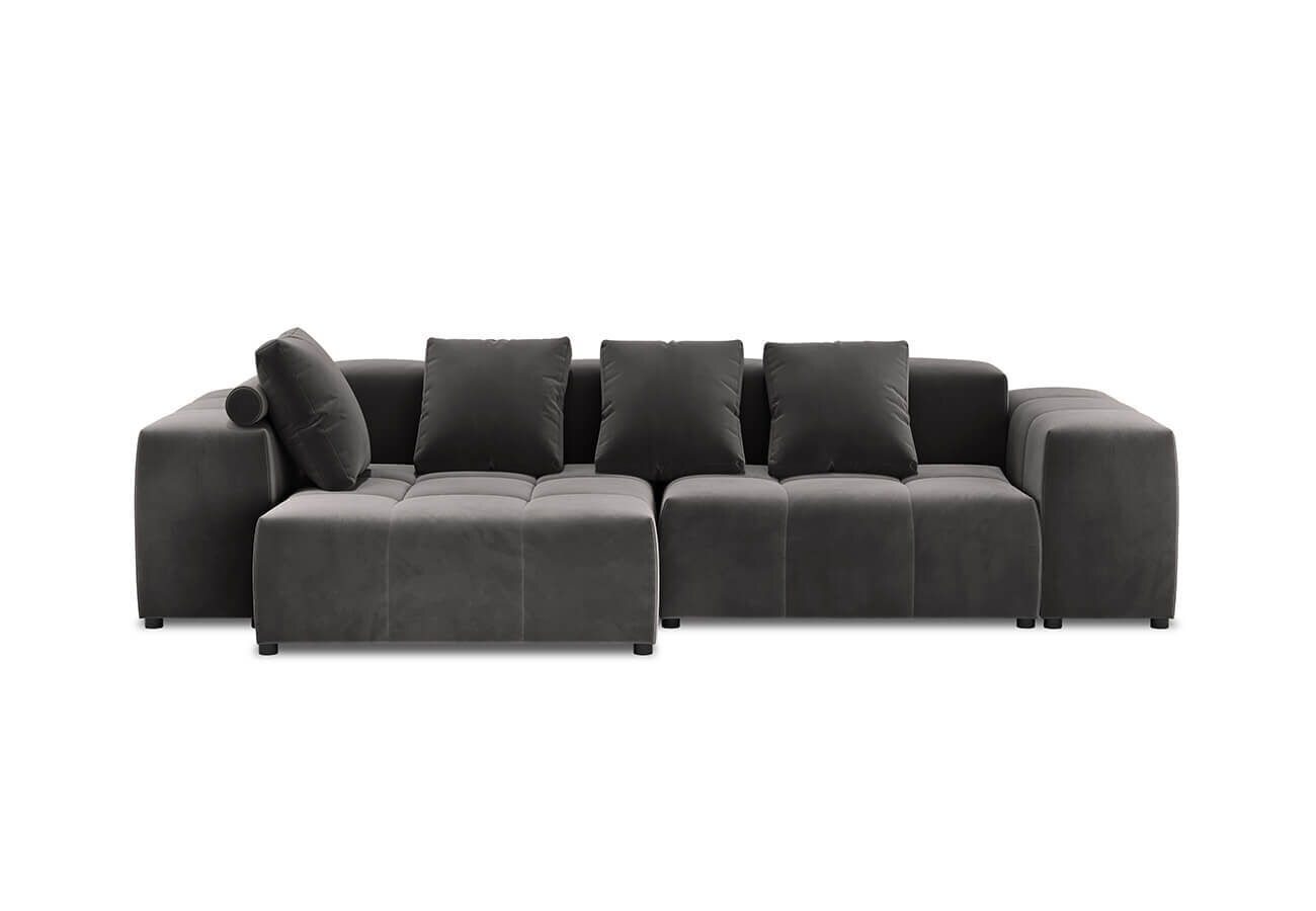 Universāls stūra dīvāns Micadoni Home Margo S, tumši pelēks цена и информация | Stūra dīvāni | 220.lv