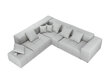 Universāls stūra dīvāns Micadoni Home Margo XL 68, gaiši pelēks cena un informācija | Stūra dīvāni | 220.lv