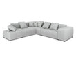 Universāls stūra dīvāns Micadoni Home Margo XL 68, gaiši pelēks cena un informācija | Stūra dīvāni | 220.lv