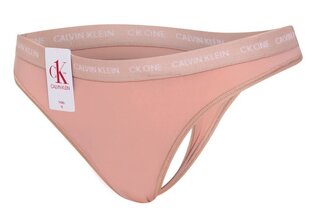 Apakšbikses sievietēm Calvin Klein THONG, bēšas 000QD3790E 9XV 28914 cena un informācija | Sieviešu biksītes | 220.lv