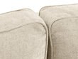 Stūra dīvāns Micadoni Home Dunas 4S, smilškrāsas/melns cena un informācija | Stūra dīvāni | 220.lv