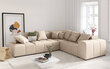 Universāls stūra dīvāns Micadoni Home Margo XL 68, smilškrāsas cena un informācija | Stūra dīvāni | 220.lv