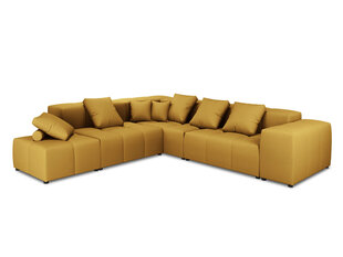Universāls stūra dīvāns Micadoni Home Margo XL 68, dzeltens cena un informācija | Stūra dīvāni | 220.lv