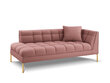 Kušete Micadoni Home Karoo 1S, rozā cena un informācija | Dīvāni | 220.lv