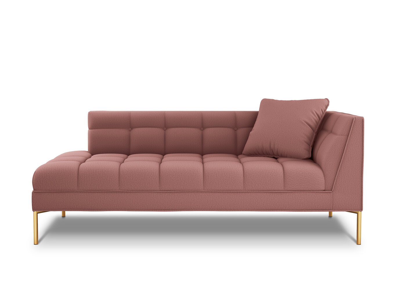 Kušete Micadoni Home Karoo 1S, rozā cena un informācija | Dīvāni | 220.lv