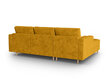 Stūra dīvāns Micadoni Home Gobi 5S, dzeltens цена и информация | Stūra dīvāni | 220.lv