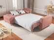 Stūra dīvāns Micadoni Home Gobi 5S, rozā cena un informācija | Stūra dīvāni | 220.lv