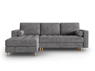 Stūra dīvāns Micadoni Home Gobi 5S, pelēks cena un informācija | Stūra dīvāni | 220.lv