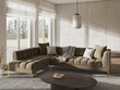 Stūra dīvāns Micadoni Home Karoo, smilškrāsas цена и информация | Stūra dīvāni | 220.lv