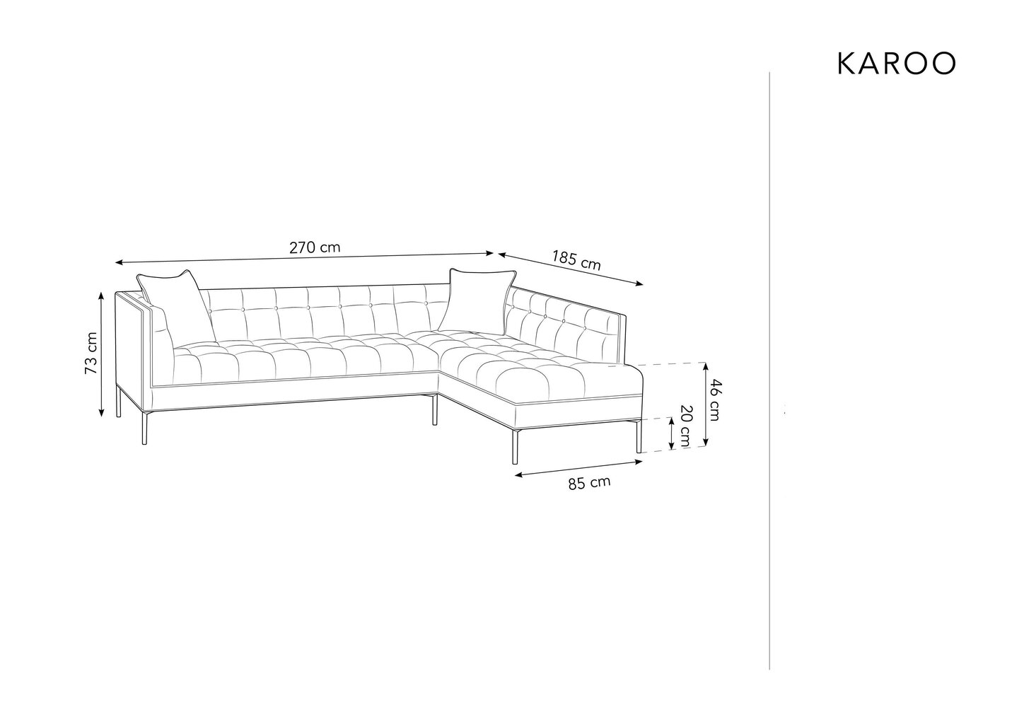 Stūra dīvāns Micadoni Home Karoo, tumši zaļš cena un informācija | Stūra dīvāni | 220.lv