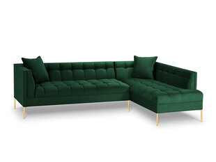 Stūra dīvāns Micadoni Home Karoo, tumši zaļš cena un informācija | Stūra dīvāni | 220.lv