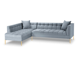 Stūra dīvāns Micadoni Home Karoo, gaiši zils cena un informācija | Stūra dīvāni | 220.lv