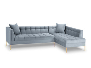 Stūra dīvāns Micadoni Home Karoo, gaiši zils cena un informācija | Stūra dīvāni | 220.lv