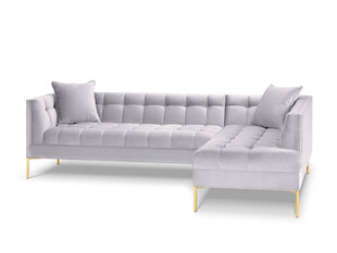 Stūra dīvāns Micadoni Home Karoo, gaiši pelēks cena un informācija | Stūra dīvāni | 220.lv