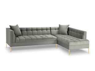 Stūra dīvāns Micadoni Home Karoo, pelēks cena un informācija | Stūra dīvāni | 220.lv