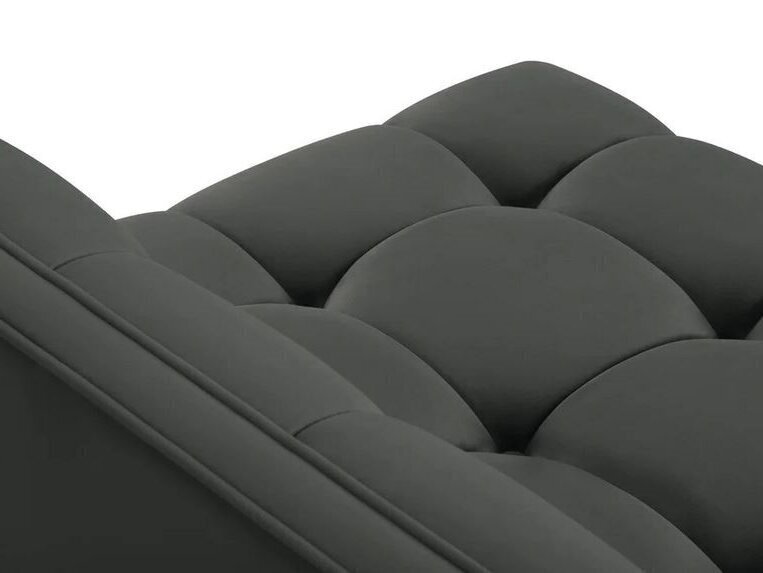 Stūra dīvāns Micadoni Home Karoo, tumši pelēks цена и информация | Stūra dīvāni | 220.lv