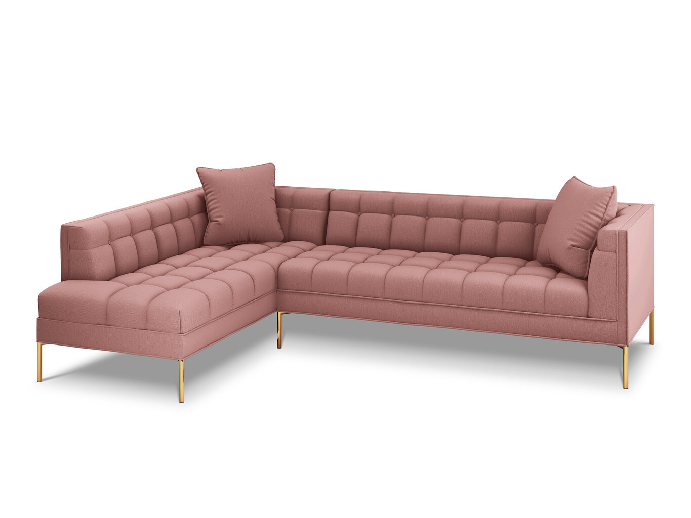 Stūra dīvāns Micadoni Home Karoo 5S, rozā цена и информация | Stūra dīvāni | 220.lv