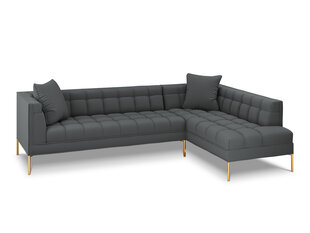 Stūra dīvāns Micadoni Home Karoo 5S, tumši pelēks cena un informācija | Stūra dīvāni | 220.lv