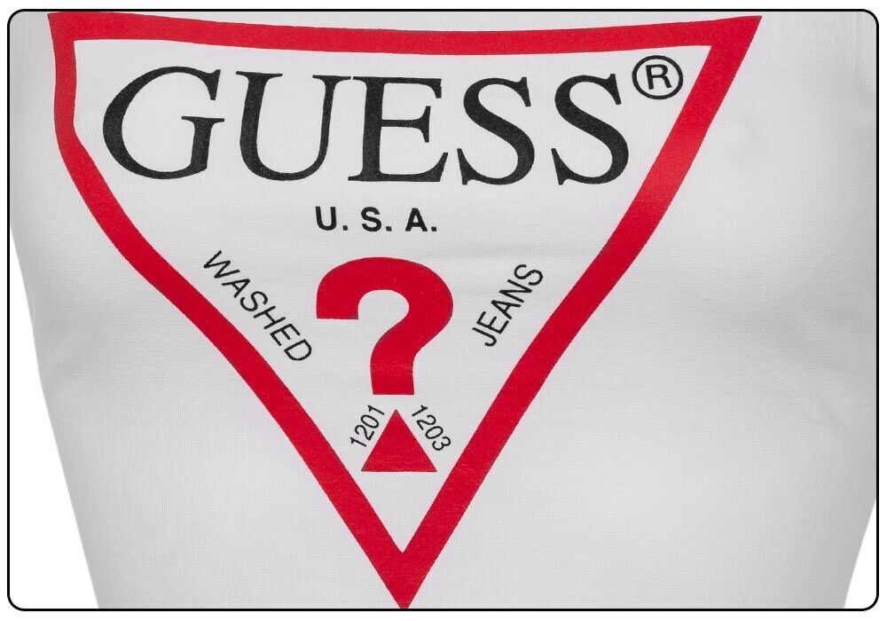 Sieviešu bodijs Guess HELENA BODYSUIT BALTS W1GP36J1311 TWHT 27288 cena un informācija | Sieviešu bodiji, apakškrekli | 220.lv