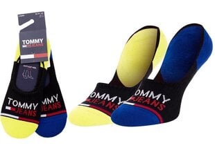 Женские носки TOMMY HILFIGER, 2 пары, синие/желтые 100000403 010 31371 цена и информация | Женские носки | 220.lv