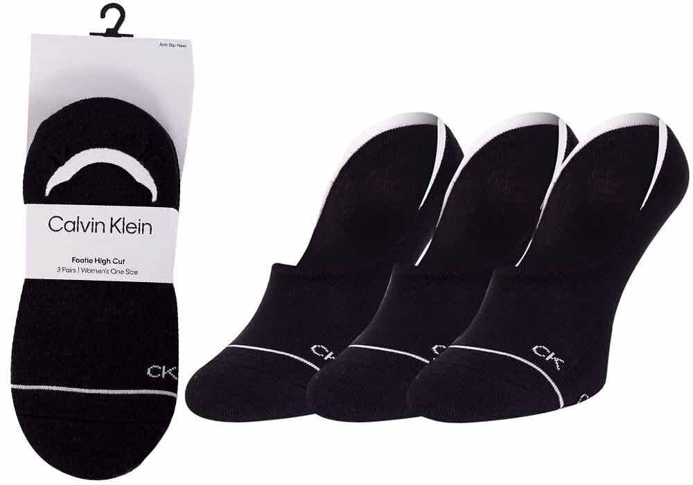 Calvin Klein zeķes sievietēm 3 gab., melnas цена и информация | Sieviešu zeķes | 220.lv