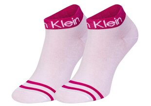 Sieviešu zeķes Calvin Klein, 2 pāri, baltas/rozā 701218775 003 39762 цена и информация | Женские носки | 220.lv