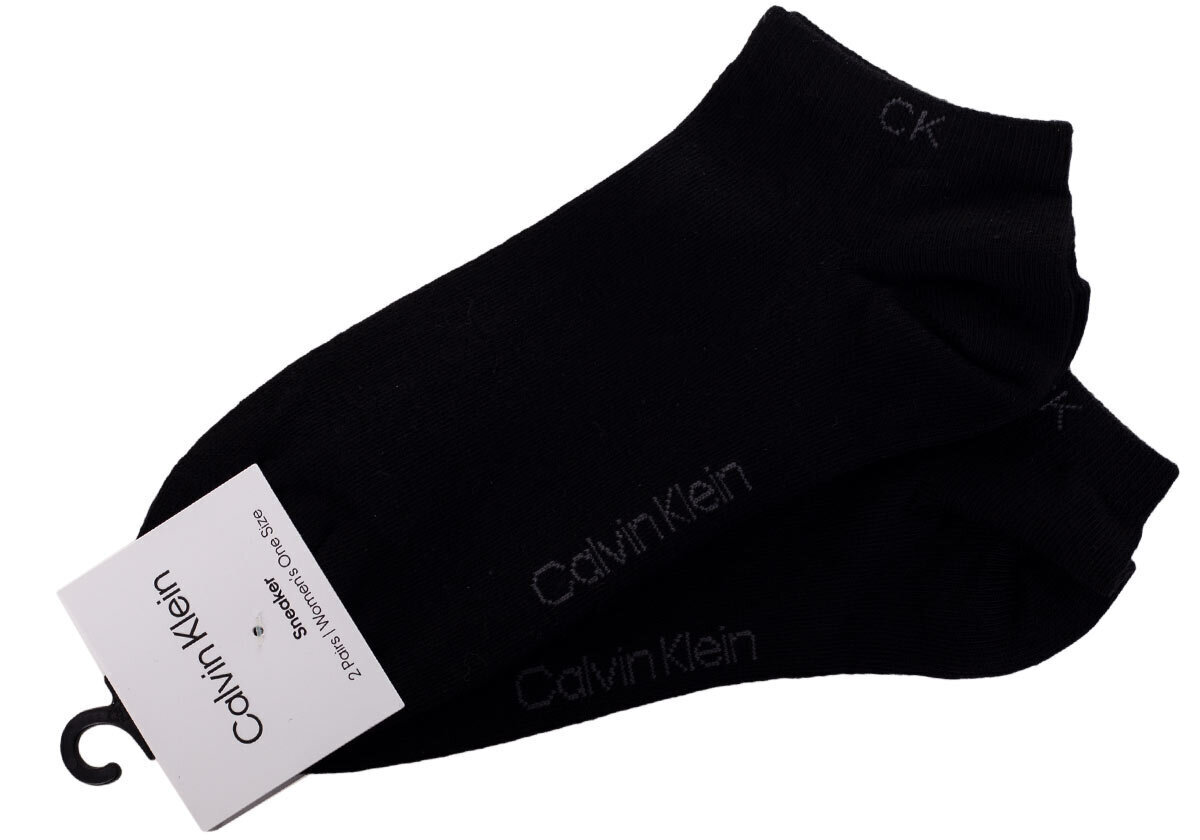 Zeķes sievietēm Calvin Klein, 2 pāri, melnas, 701218772 001 39770 cena un informācija | Sieviešu zeķes | 220.lv