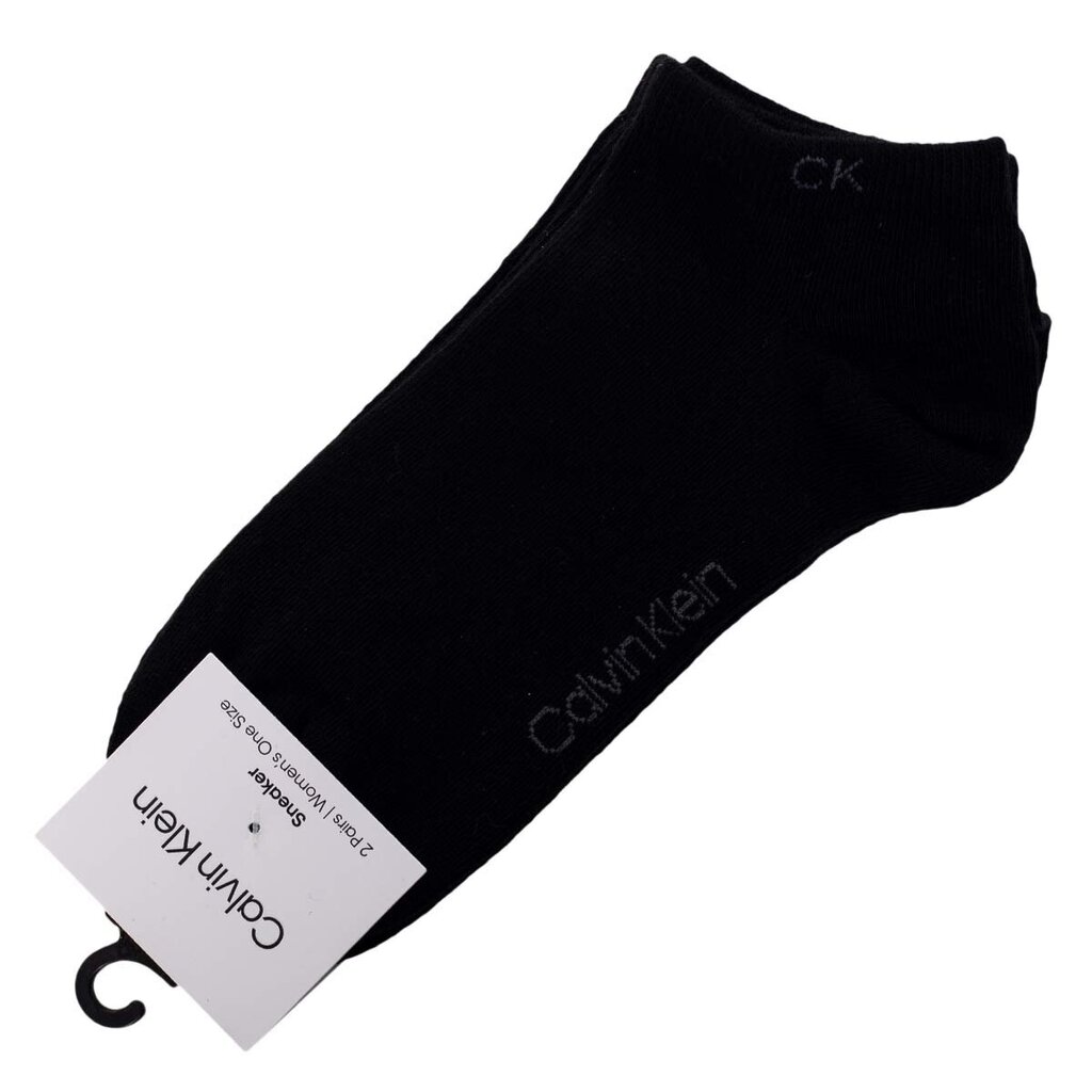 Zeķes sievietēm Calvin Klein, 2 pāri, melnas, 701218772 001 39770 cena un informācija | Sieviešu zeķes | 220.lv