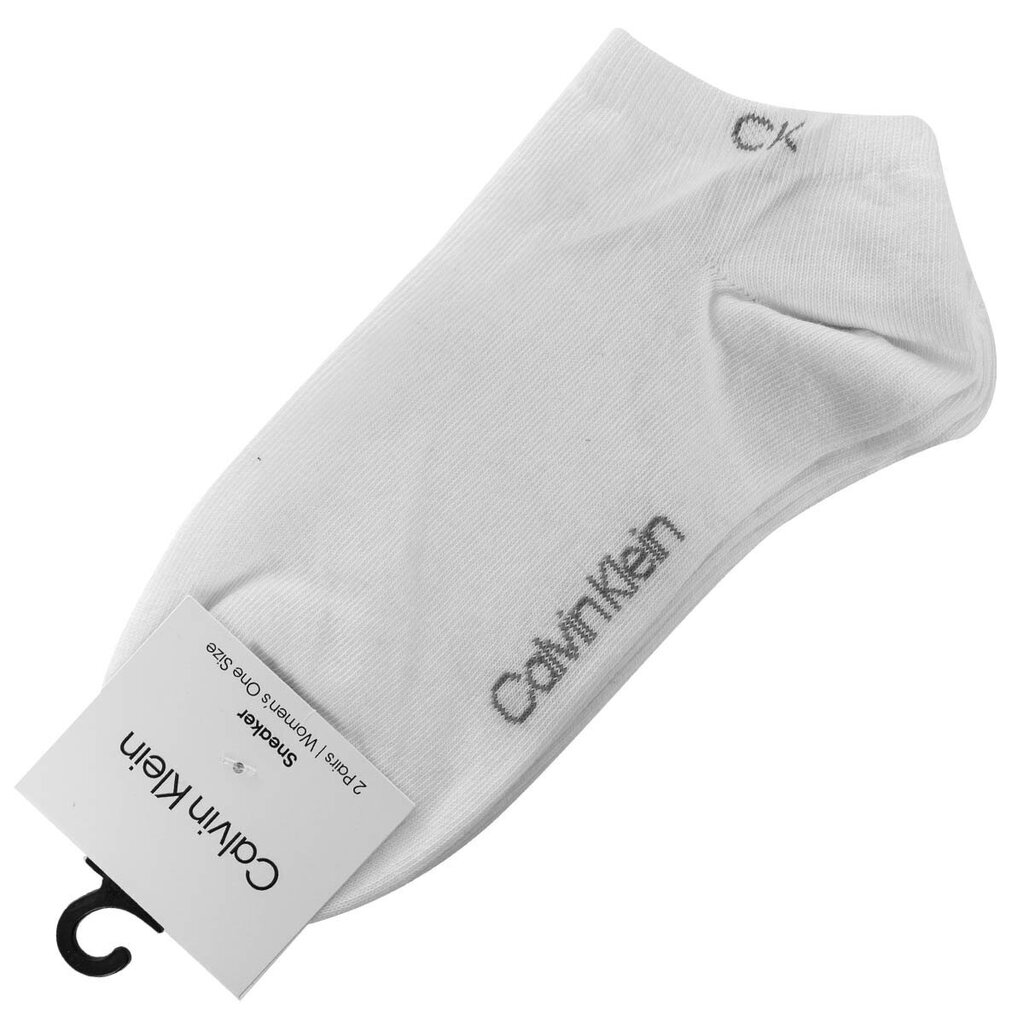 Zeķes sievietēm Calvin Klein 2 pāri, baltas 701218772 002 39769 цена и информация | Sieviešu zeķes | 220.lv