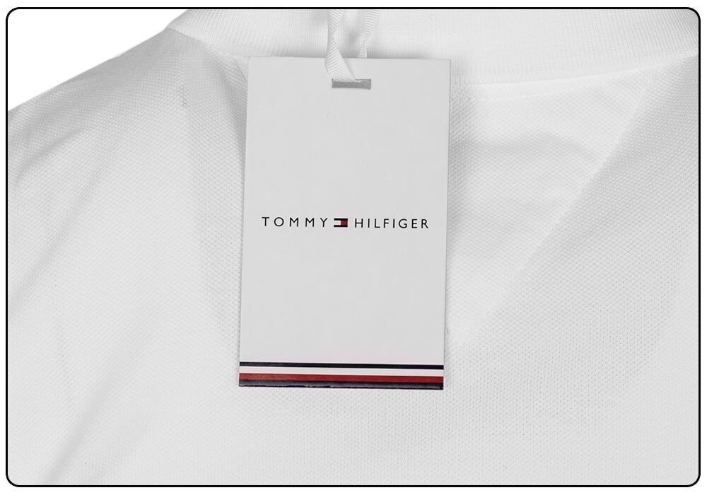 Sieviešu polo krekls Tommy Hilfiger HERITAGE SHORT SLEEVE SLIM POLO BALTS 1M57636661 100 27155 cena un informācija | T-krekli sievietēm | 220.lv