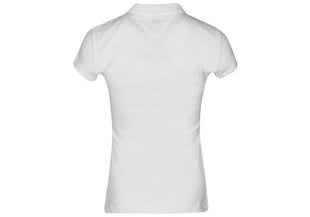 Женская рубашка-поло Tommy HilfigerHERITAGE SHORT SLEEVE SLIM POLO WHITE 1M57636661 100 27155 цена и информация | Женские футболки | 220.lv