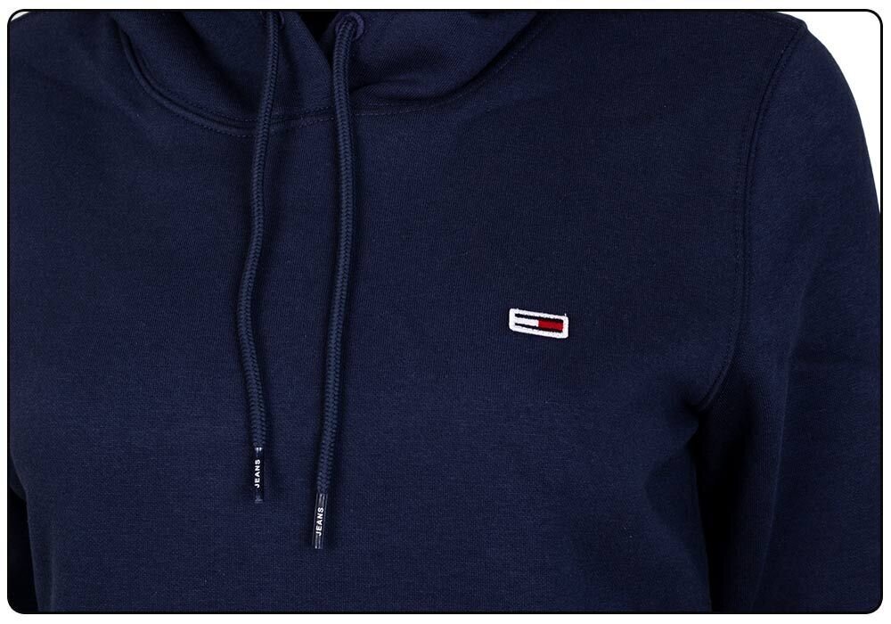 Sieviešu džemperis Tommy Hilfiger TJW REGULAR FLEECE HOODIE TUMŠI ZILS DW0DW09228 C87 26935 цена и информация | Sieviešu džemperi | 220.lv