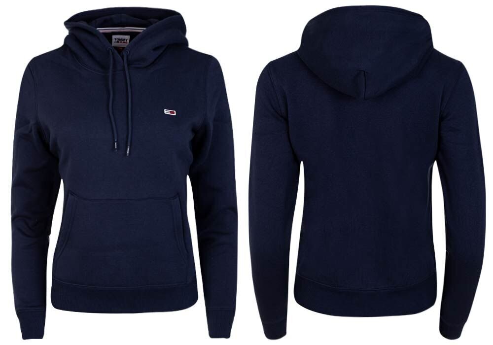 Sieviešu džemperis Tommy Hilfiger TJW REGULAR FLEECE HOODIE TUMŠI ZILS DW0DW09228 C87 26935 cena un informācija | Sieviešu džemperi | 220.lv