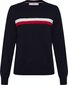 Džemperis sievietēm Tommy Hilfiger TH ESS GLOBAL STP C-NK, tumši zils WW0WW28874 DW5 41207 цена и информация | Sieviešu džemperi | 220.lv