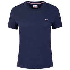 T-krekls sievietēm Tommy Hilfiger TJW REGULAR JERSEY C NECK, tumši zils DW0DW09198 C87 42287 cena un informācija | T-krekli sievietēm | 220.lv