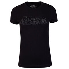 Sieviešu T-krekls Guess SS CN ASTRELLE TEE, melns W2RI00J1311 JBLK 41936 cena un informācija | T-krekli sievietēm | 220.lv