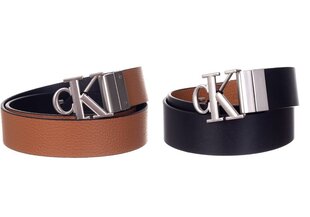 Женский ремень Calvin Klein 2в1 MONO HARDWARE ROUND REV PLQ 30 мм, черный/коричневый K60K607601 00V 38176 цена и информация | Женские ремни | 220.lv