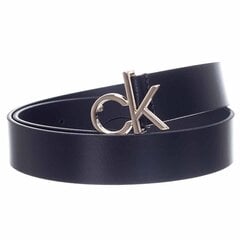 Josta sievietēm Calvin Klein RE-LOCK LOGO BELT 30 mm, melna K60K609000 BAX 41748 cena un informācija | Sieviešu jostas | 220.lv