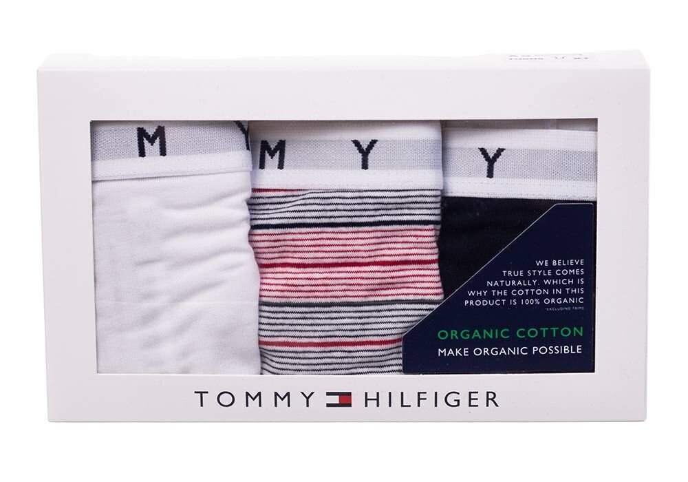 Stringu biksītes sievietēm Tommy Hilfiger, 3 pāri, THONG PRINT UW0UW02521 0W2 26637 cena un informācija | Sieviešu biksītes | 220.lv