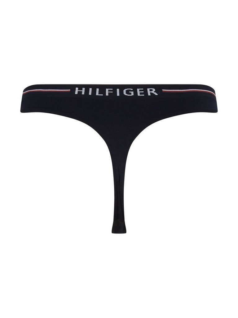 Biksītes sievietēm Tommy Hilfiger Thong MW Thong, tumši zilas UW0UW02484 DW5 39394 cena un informācija | Sieviešu biksītes | 220.lv