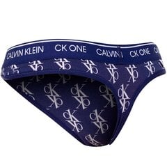 Женские трусики-стринги Calvin Klein THONG (AVERAGE), синие 000QF5733E X00 40709 цена и информация | Женские трусики | 220.lv