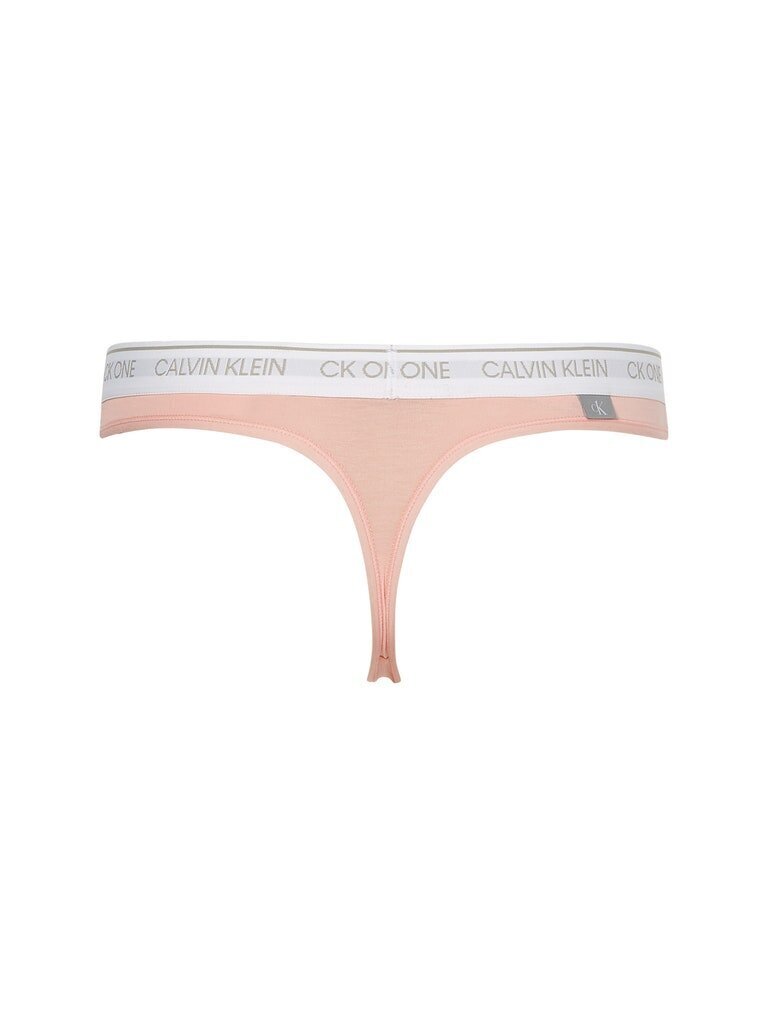 Stringbiksītes sievietēm Calvin Klein Thong (Average), rozā, 000QF5733E TJU 42109 cena un informācija | Sieviešu biksītes | 220.lv