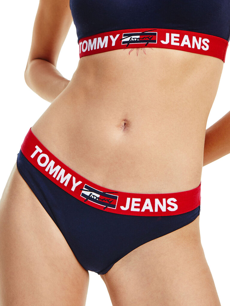 Sieviešu bikini biksītes Tommy Hilfiger, tumši zilas UW0UW02773 DW5 42222 цена и информация | Sieviešu biksītes | 220.lv