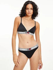 Женские трусики - стринги TOMMY HILFIGER THONG, черные UW0UW02823 BDS 42216 цена и информация | Женские трусики | 220.lv