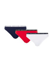 Sieviešu bikini biksītes Tommy Hilfiger, 3 pāri, sarkanas/tumši zilas/baltas UW0UW02828 0WS 42425 cena un informācija | Sieviešu biksītes | 220.lv