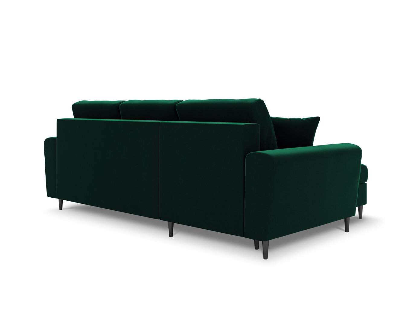 Universāls stūra dīvāns Micadoni Home Moghan, zaļš/melns cena un informācija | Stūra dīvāni | 220.lv